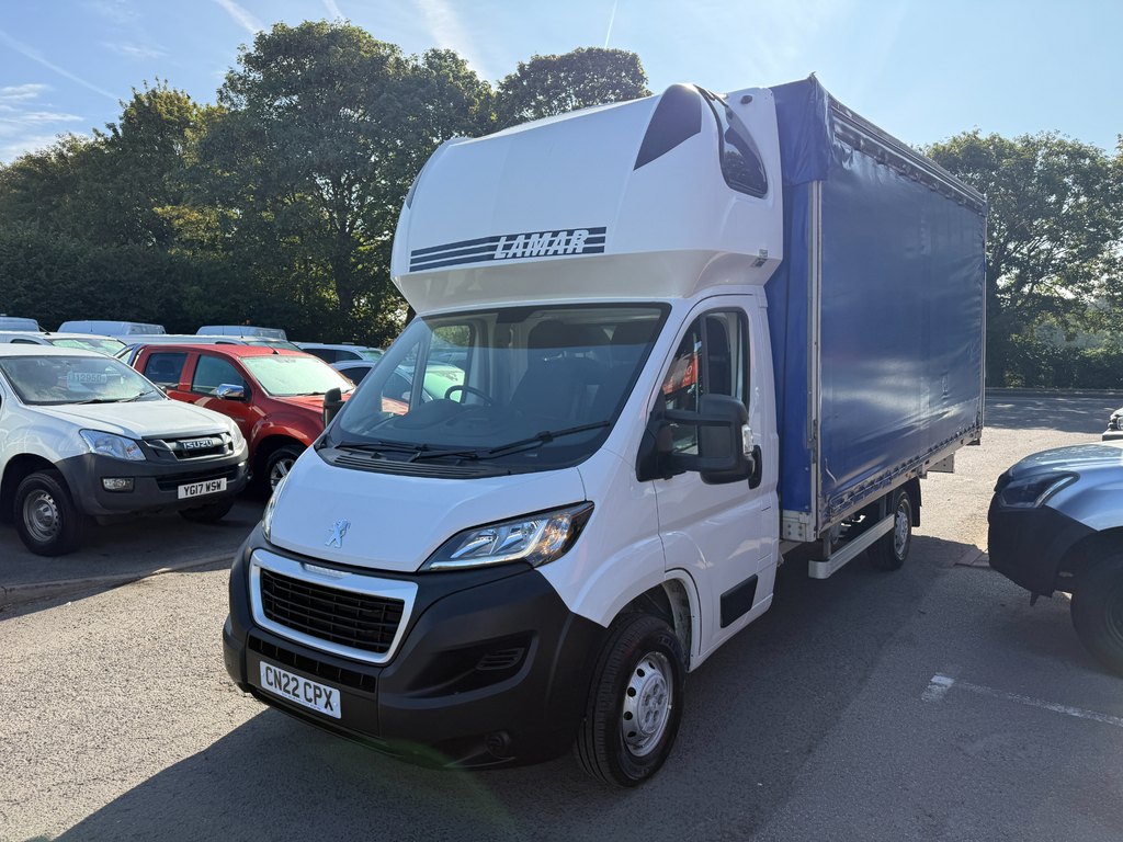 Peugeot Boxer Bluehdi 335 L3 Curtain Side Sleeper Pod Xlwb 4.9M White #4