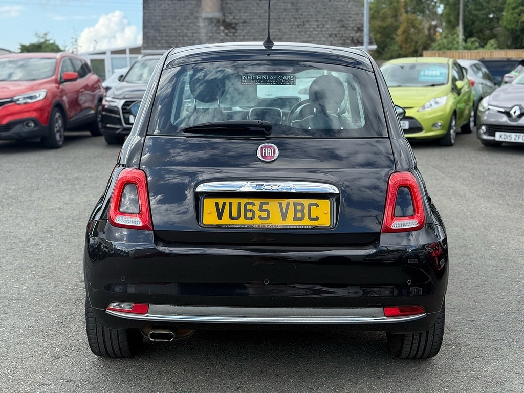 Fiat 500 Lounge Black #6