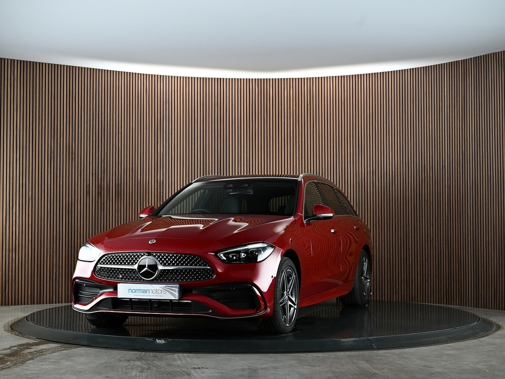 Mercedes-Benz C Class 2.0 C300e 25.4Kwh Amg Line Premium Plus Estate 5 YX24KOA Red #6