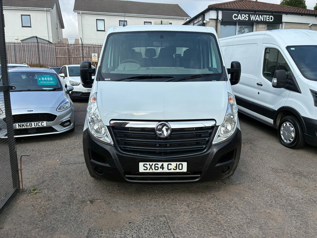 Vauxhall Movano 2.3 Cdti 3500 Chassis Double Cab SX64CJO White #3