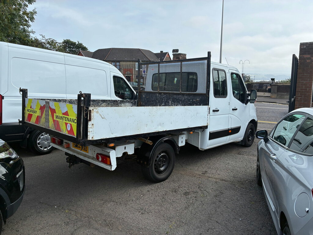 Vauxhall Movano 2.3 Cdti 3500 Chassis Double Cab SX64CJO White #4