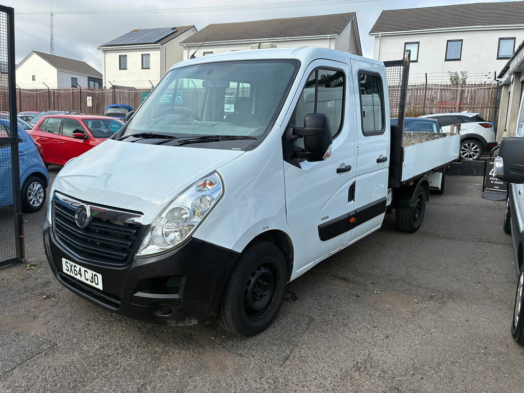 Vauxhall Movano 2.3 Cdti 3500 Chassis Double Cab SX64CJO White #2