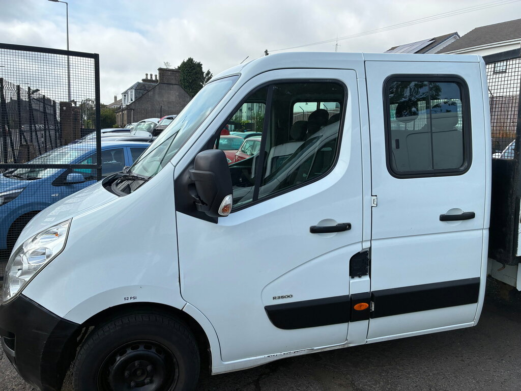 Vauxhall Movano 2.3 Cdti 3500 Chassis Double Cab SX64CJO White #5
