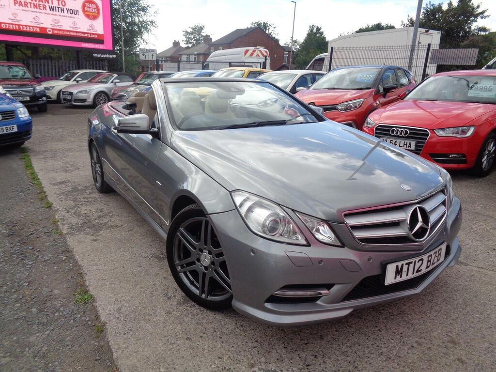 Mercedes-Benz E Class Convertible 2.1 E220 Cdi Blueefficiency Sport Cabr MT12BZB Silver #2