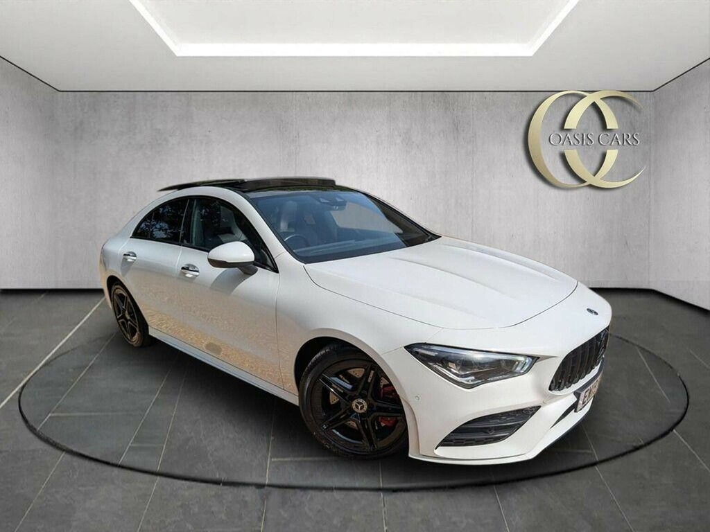 Mercedes-Benz CLA Class Saloon 2.0 Cla220 Amg Line Premium Plus Coupe 7G White