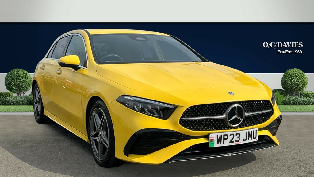 Mercedes-Benz A Class 1.3 A180h Mhev Amg Line Premium Hatchback Pe Yellow