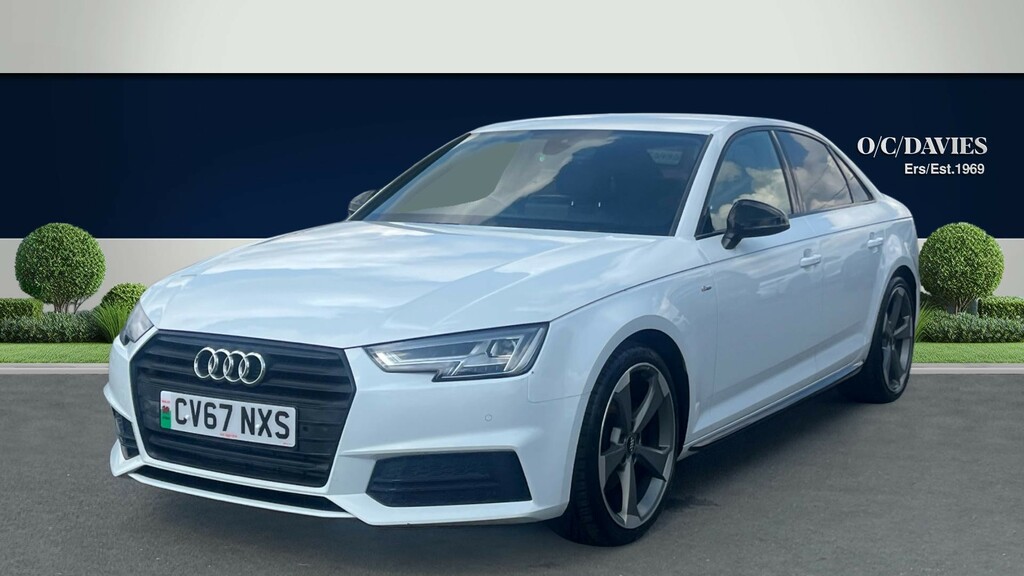 Audi A4 2.0 Tfsi Black Edition Saloon S Tronic CV67NXS White #4