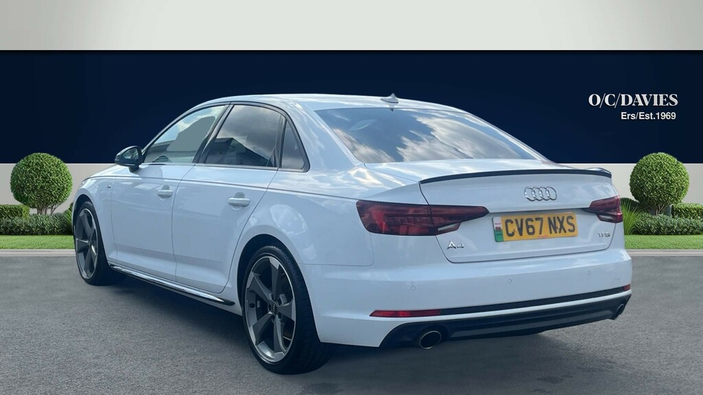 Audi A4 2.0 Tfsi Black Edition Saloon S Tronic CV67NXS White #3