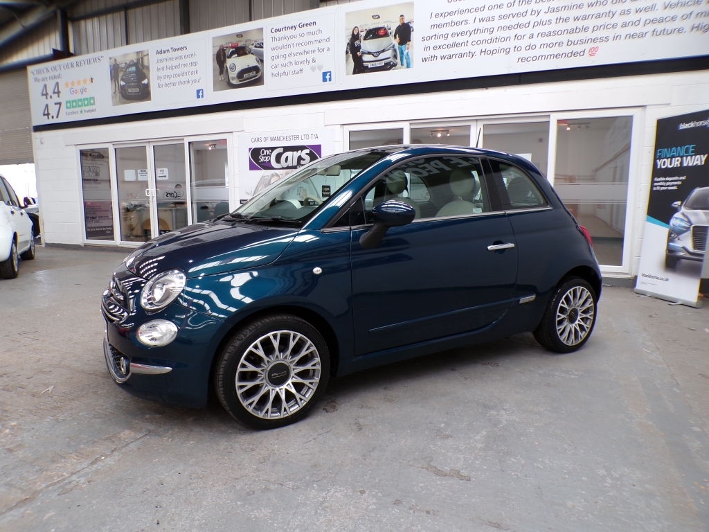 Fiat 500 1.2 Lounge NV66THX Blue #2