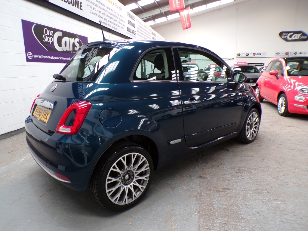 Fiat 500 1.2 Lounge NV66THX Blue #6