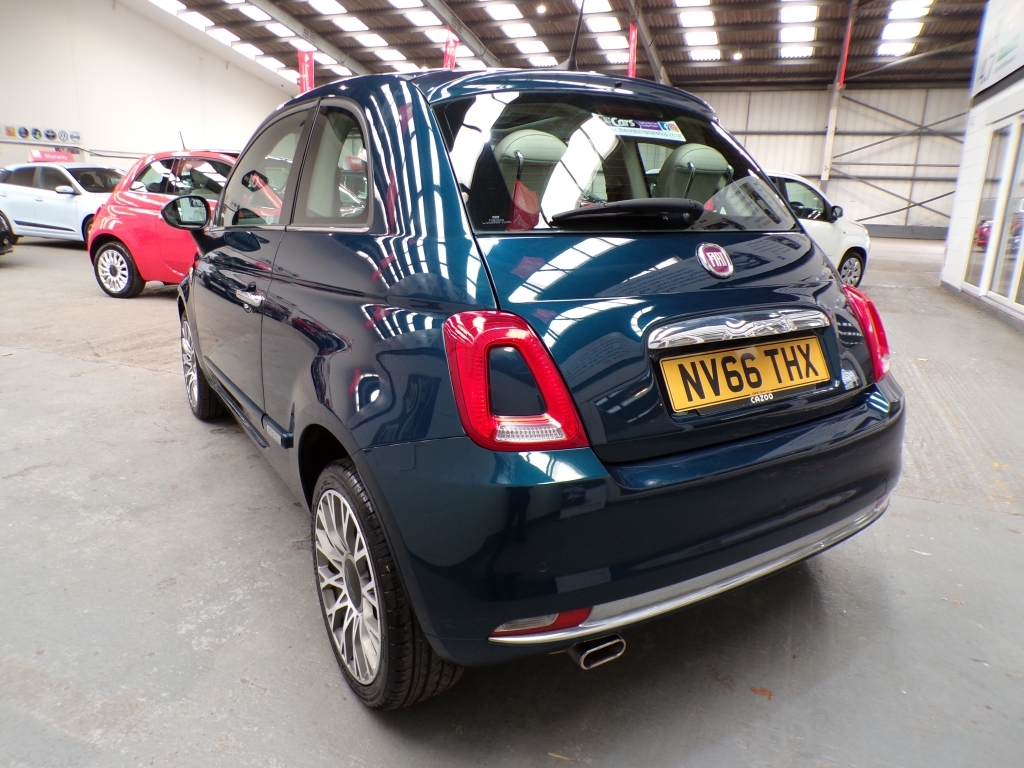 Fiat 500 1.2 Lounge NV66THX Blue #4