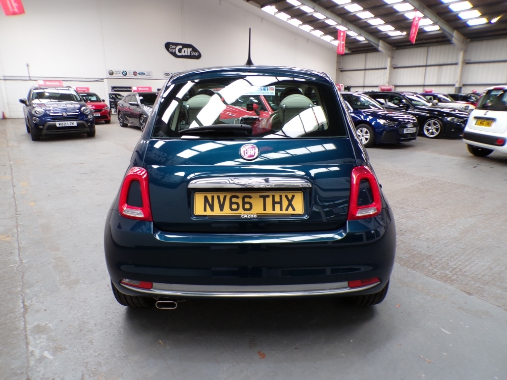 Fiat 500 1.2 Lounge NV66THX Blue #5