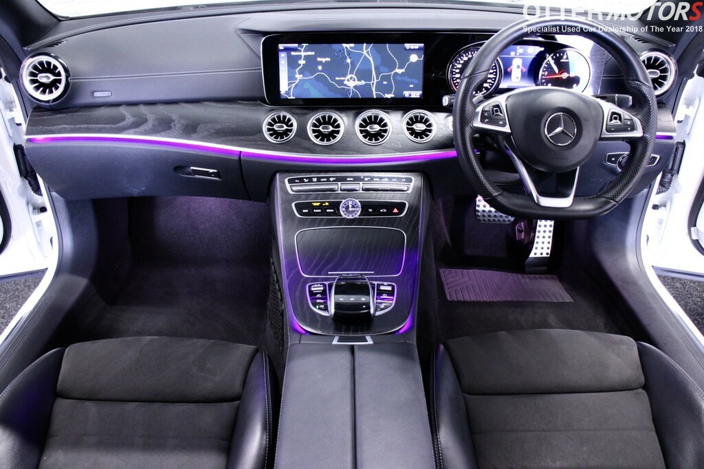 Mercedes-Benz E Class Coupe 2.0 E220d Amg Line - Ulez Compliant PL67JXK White #2