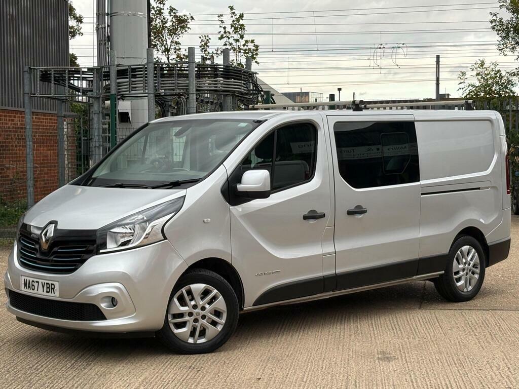 Renault Trafic 1.6 Dci Energy 29 Sport Nav Crew Van Lwb Euro 6 S Silver #2