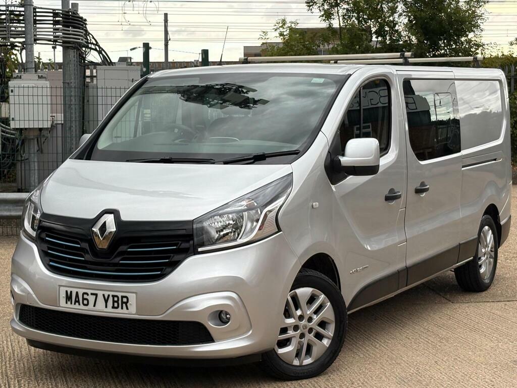 Renault Trafic 1.6 Dci Energy 29 Sport Nav Crew Van Lwb Euro 6 S Silver