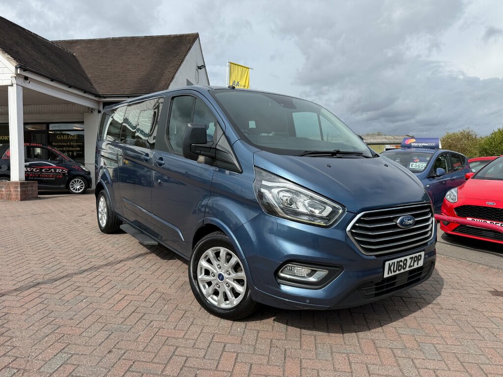 Ford Tourneo Custom 2.0 310 Ecoblue Titanium Minibus Double Cab Di Blue
