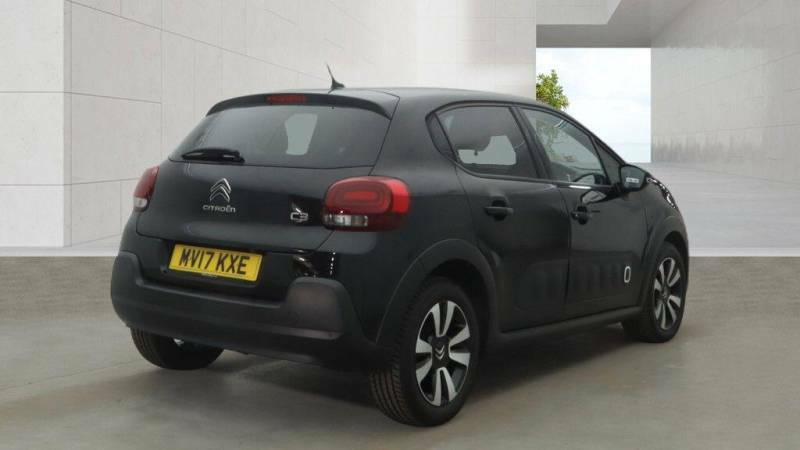 Citroen C3 1.2 Puretech Flair Euro 6 MV17KXE Black #4