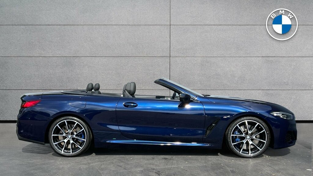 BMW 8 Series 840I Convertible Blue #5