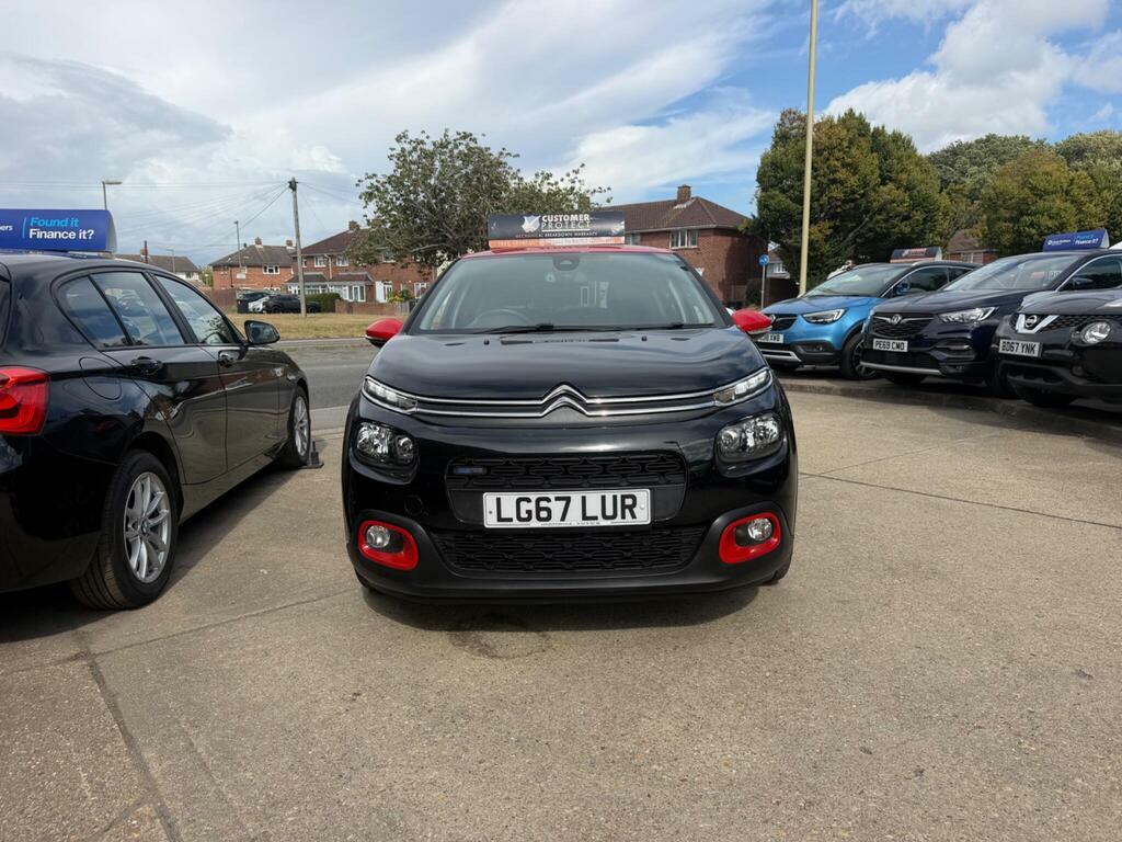 Citroen C3 1.2 Puretech Flair Euro 6 LG67LUR Black #6