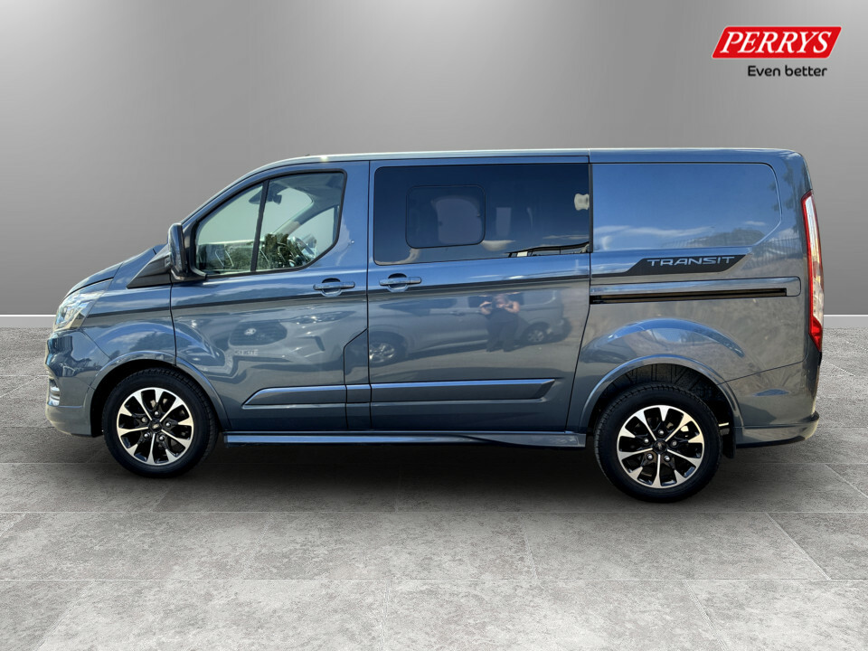 Ford Transit Custom 2.0 Ecoblue 170Ps Low Roof Dcab Sport Van GY73ZTT Blue #4