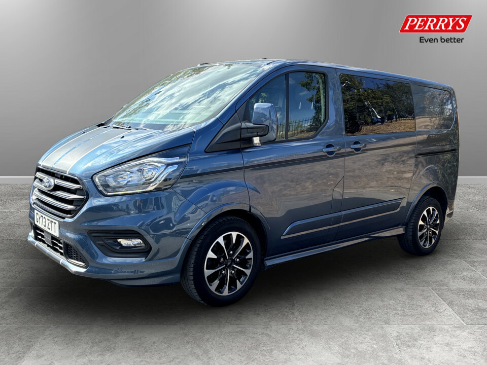 Ford Transit Custom 2.0 Ecoblue 170Ps Low Roof Dcab Sport Van GY73ZTT Blue #3