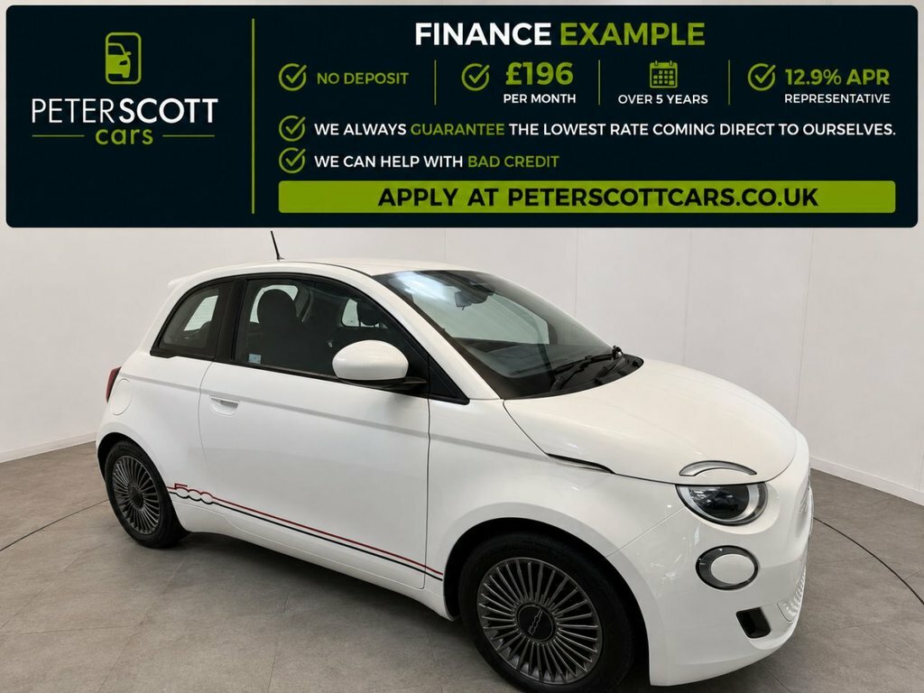 Fiat 500E Hatchback White #3