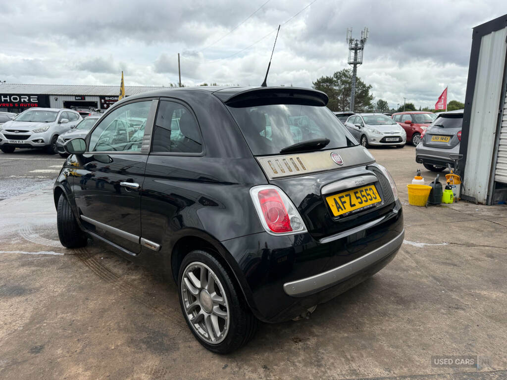 Fiat 500 1.2 Bydiesel 3dr AFZ5553 Black #6