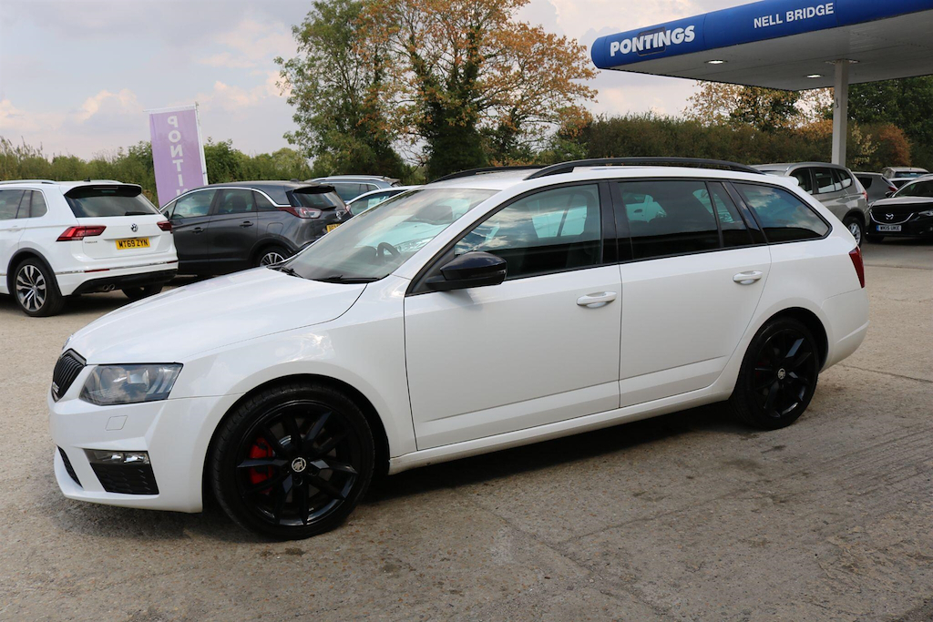 Skoda Octavia Vrs White #14