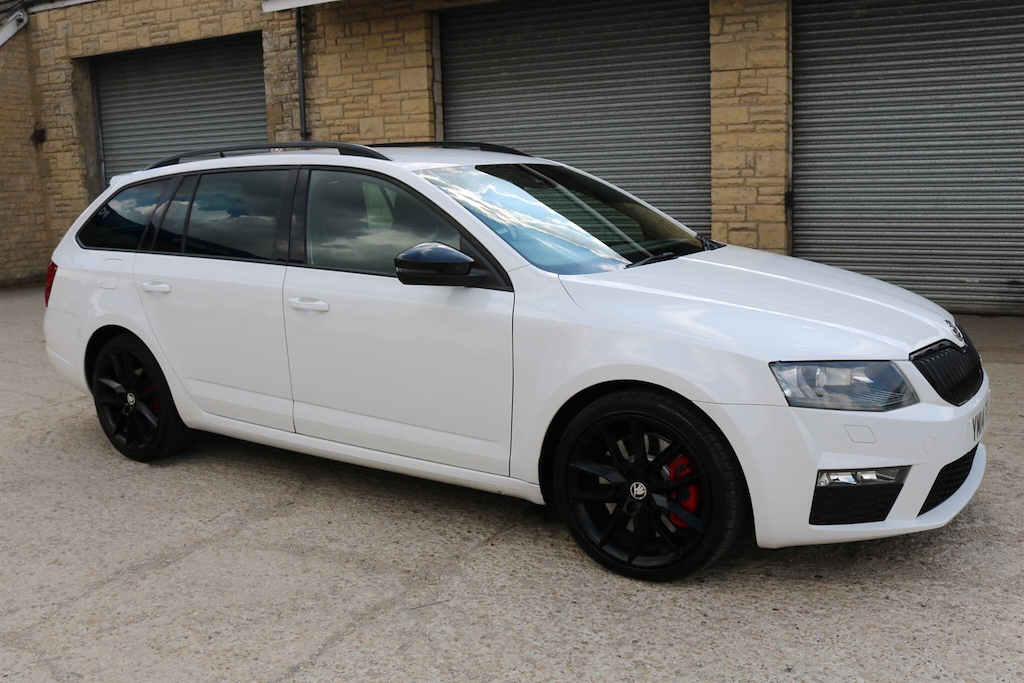 Skoda Octavia Vrs White #2