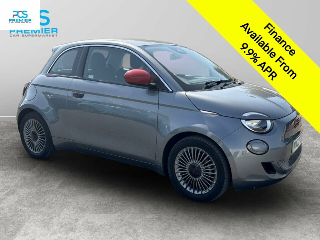 Fiat 500E Red Grey