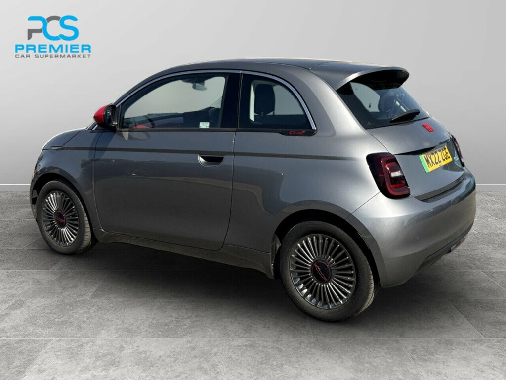 Fiat 500E Red Grey #5