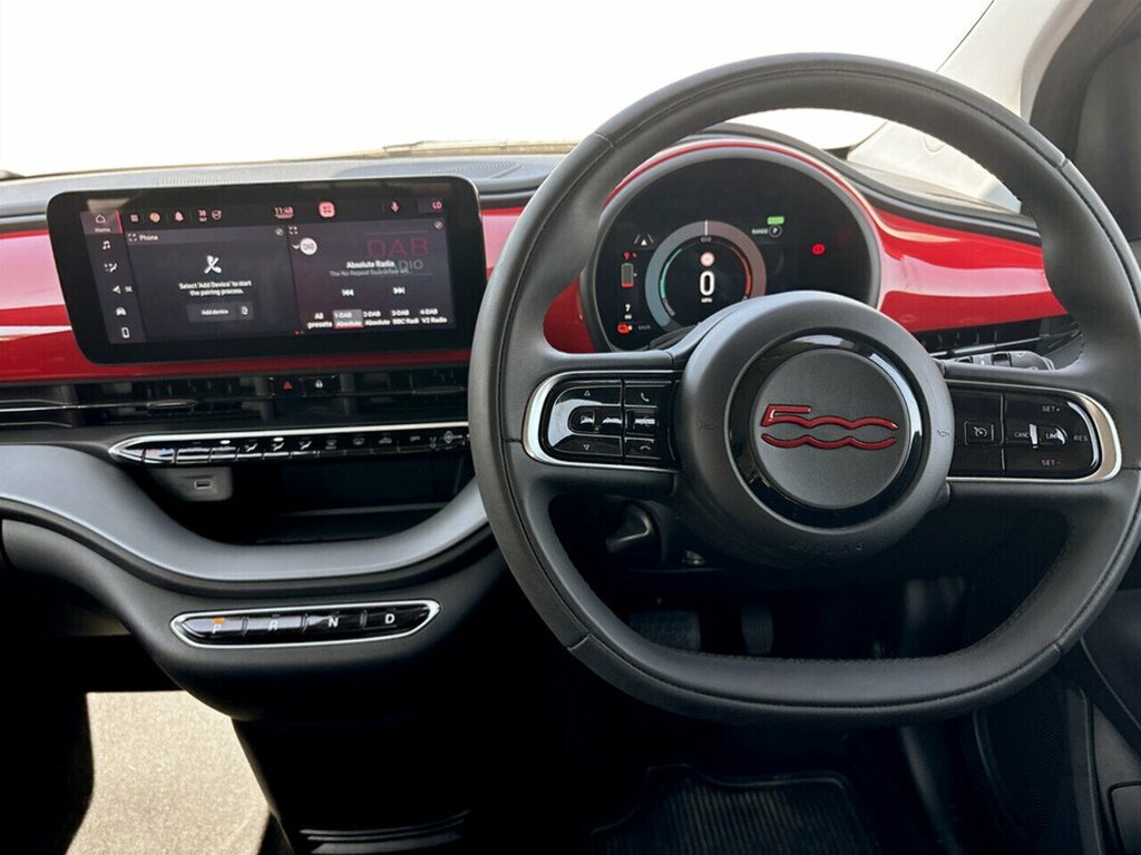 Fiat 500E Red Grey #6