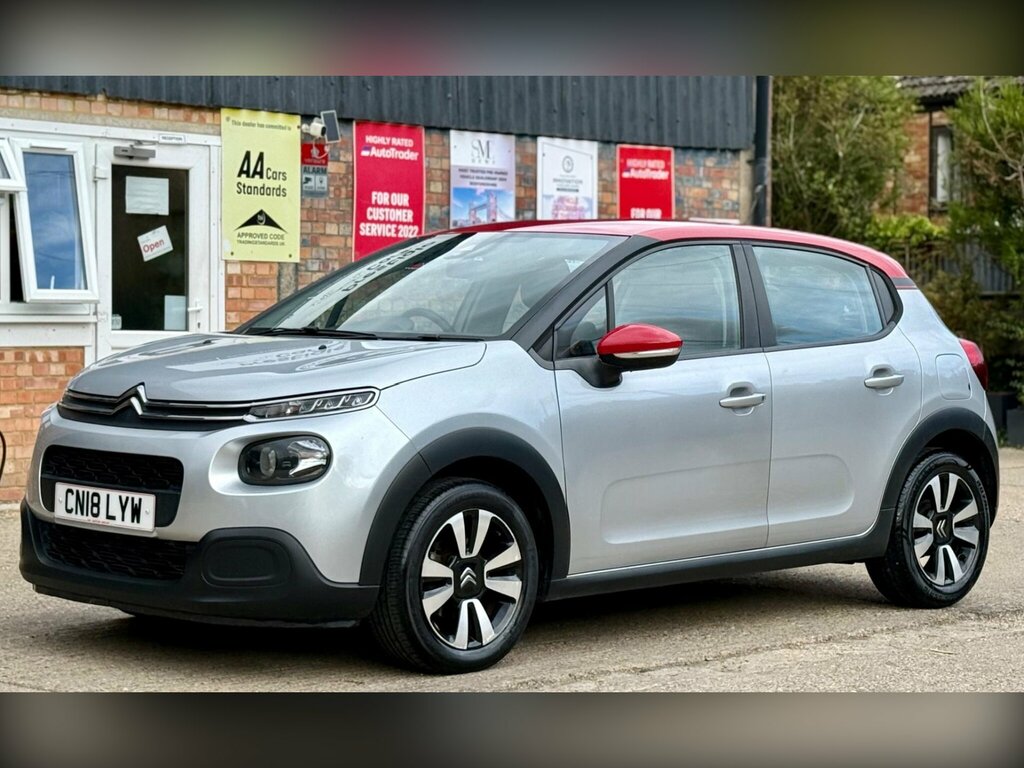 Citroen C3 1.2 Puretech Feel Euro 6 CN18LYW Silver #3