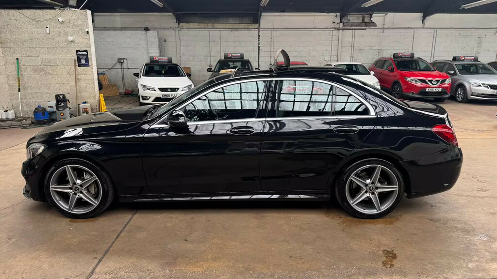Mercedes-Benz C Class C220d Amg Line Premium 9G-tronic Saloon Black #6