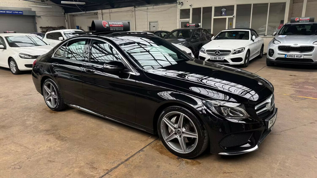 Mercedes-Benz C Class C220d Amg Line Premium 9G-tronic Saloon Black