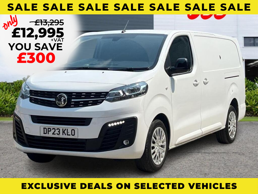 Vauxhall Vivaro 1.5 Turbo D 2900 Pro Panel Van DP23KLO White #3
