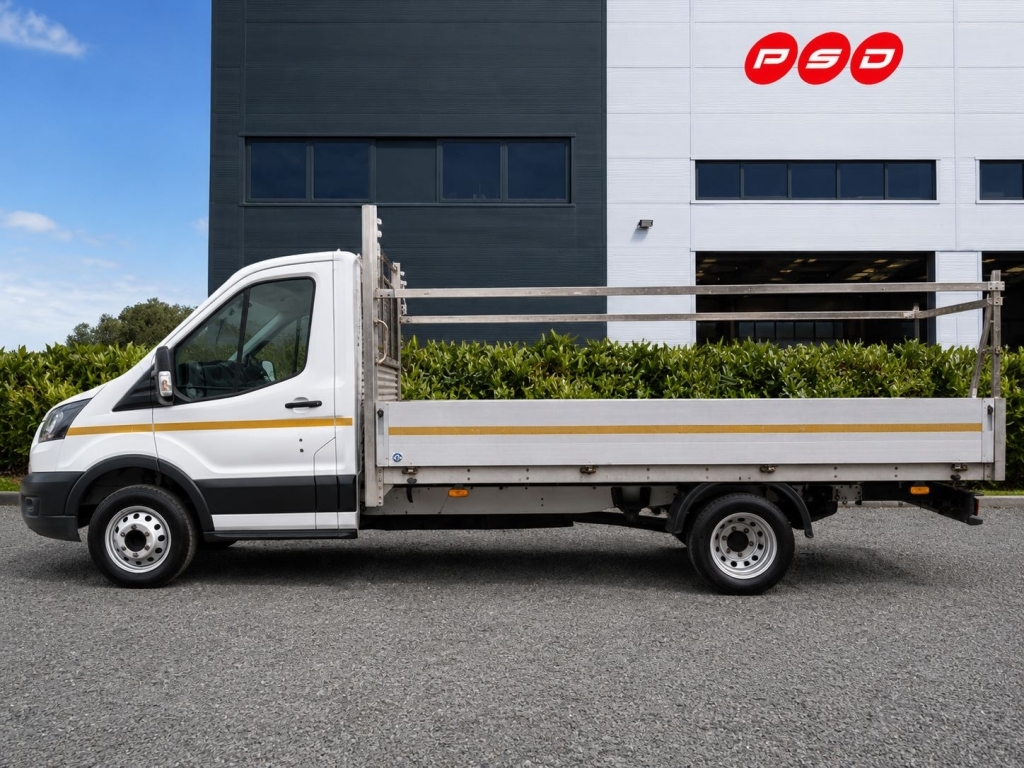 Ford Transit Custom 2.0 350 Ecoblue Leader Dropside White #4