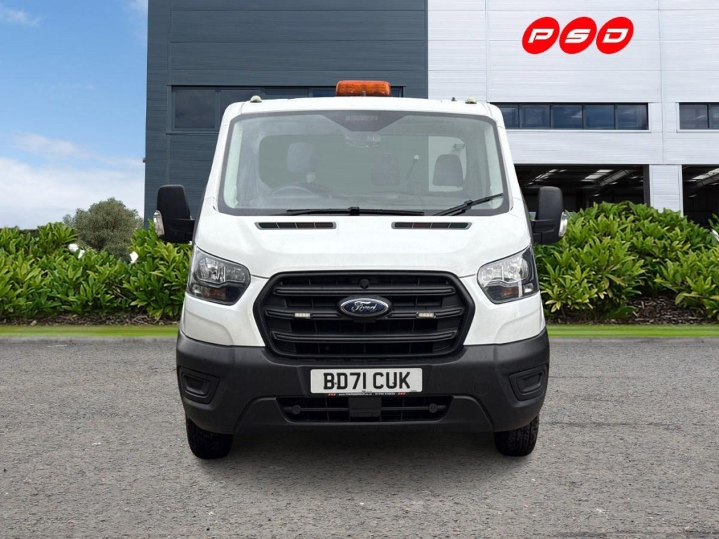 Ford Transit Custom 2.0 350 Ecoblue Leader Dropside White #2