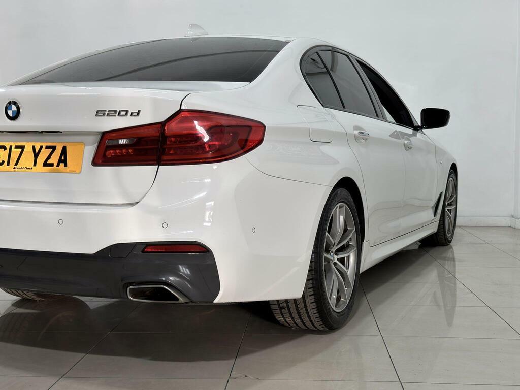 BMW 5 Series 520D M Sport White #23