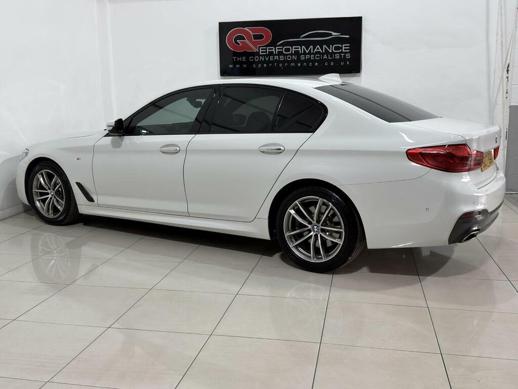 BMW 5 Series 520D M Sport White #13