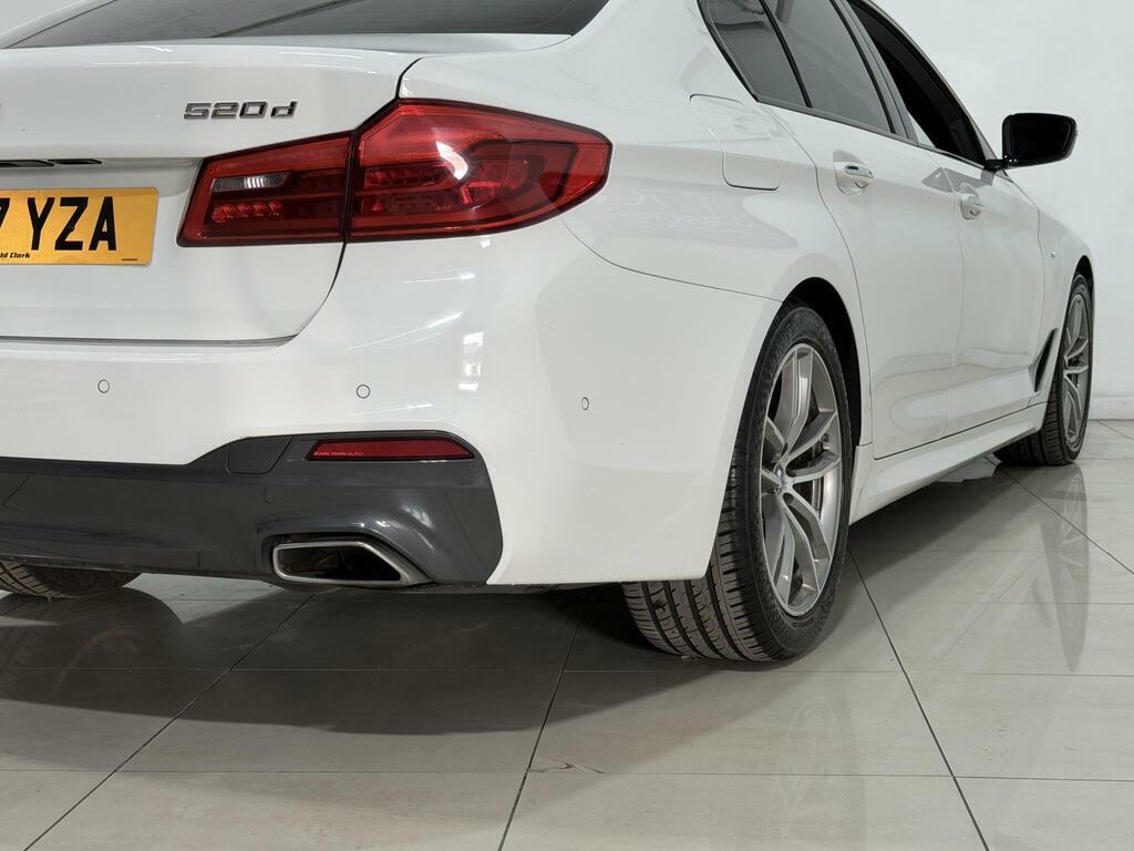 BMW 5 Series 520D M Sport White #26