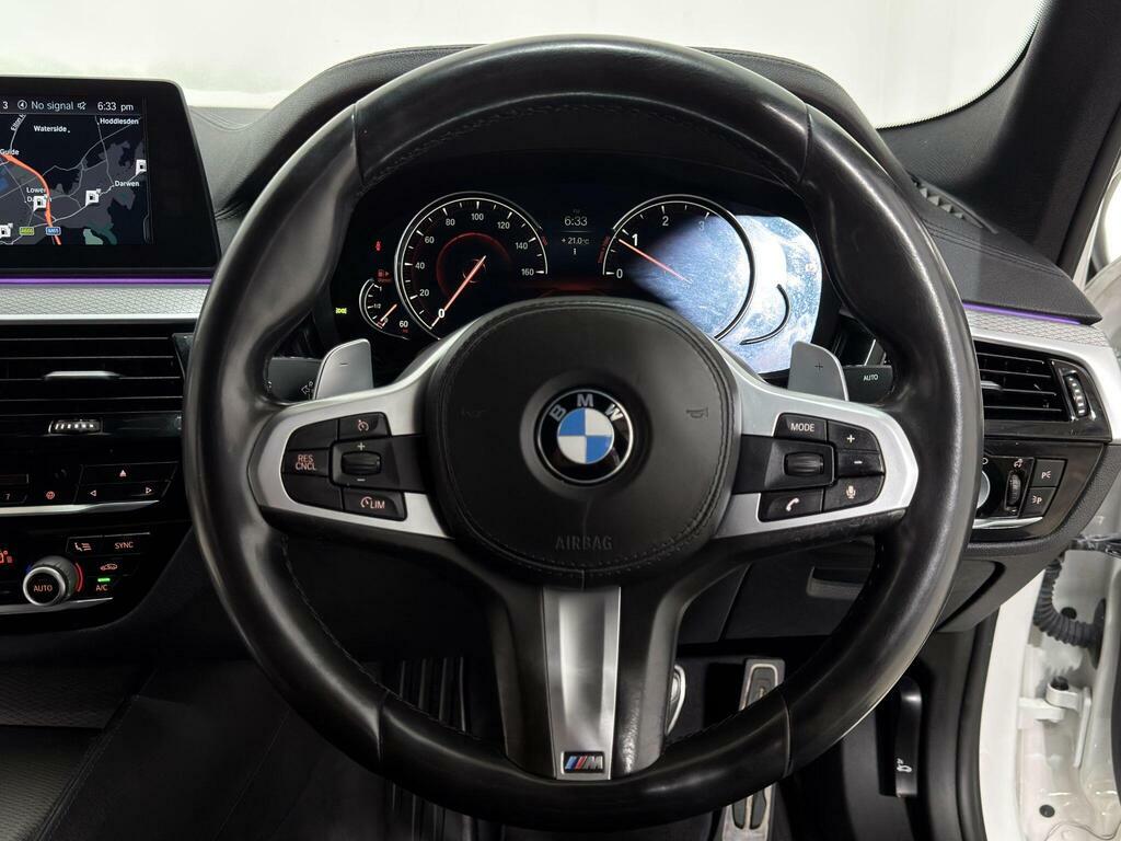 BMW 5 Series 520D M Sport White #39