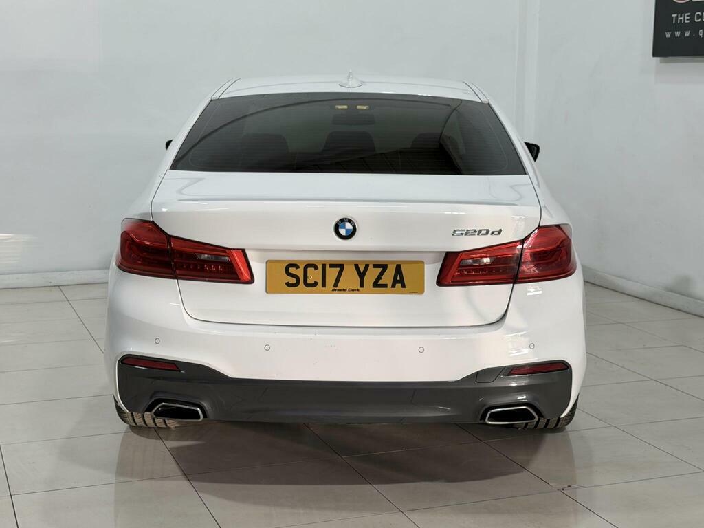 BMW 5 Series 520D M Sport White #10