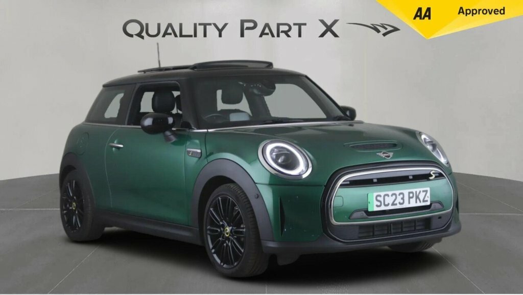 Mini Electric Hatchback Green