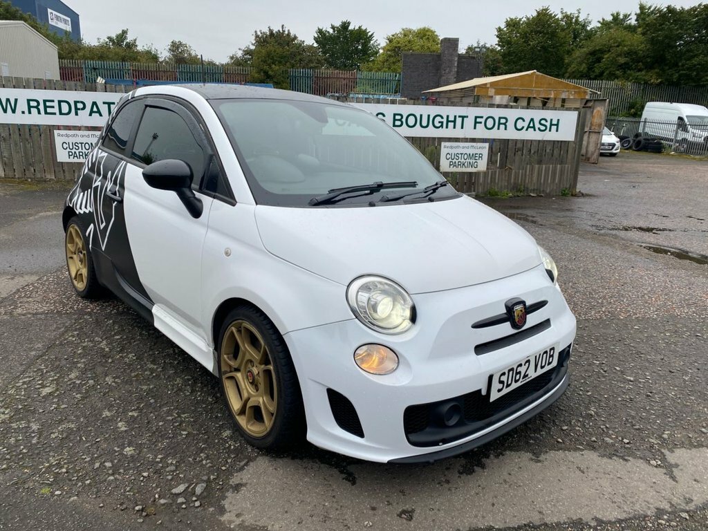Abarth 500 Hatchback White #2