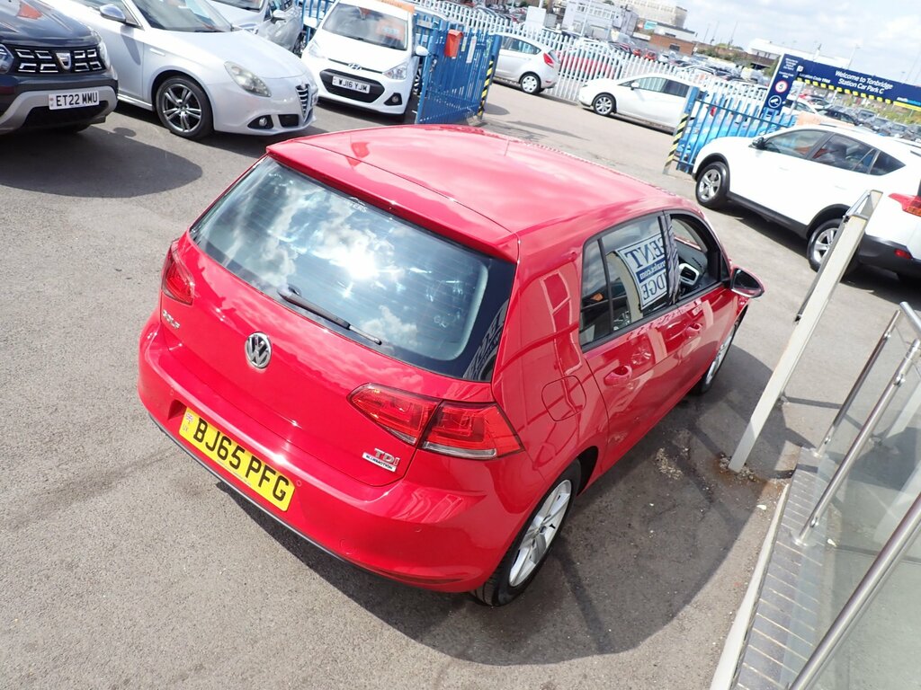 Volkswagen Golf 1.6 Tdi Bluemotion Tech Match Hatchback Red #6