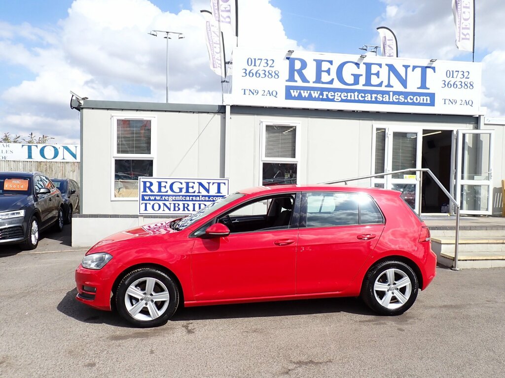 Volkswagen Golf 1.6 Tdi Bluemotion Tech Match Hatchback Red #5