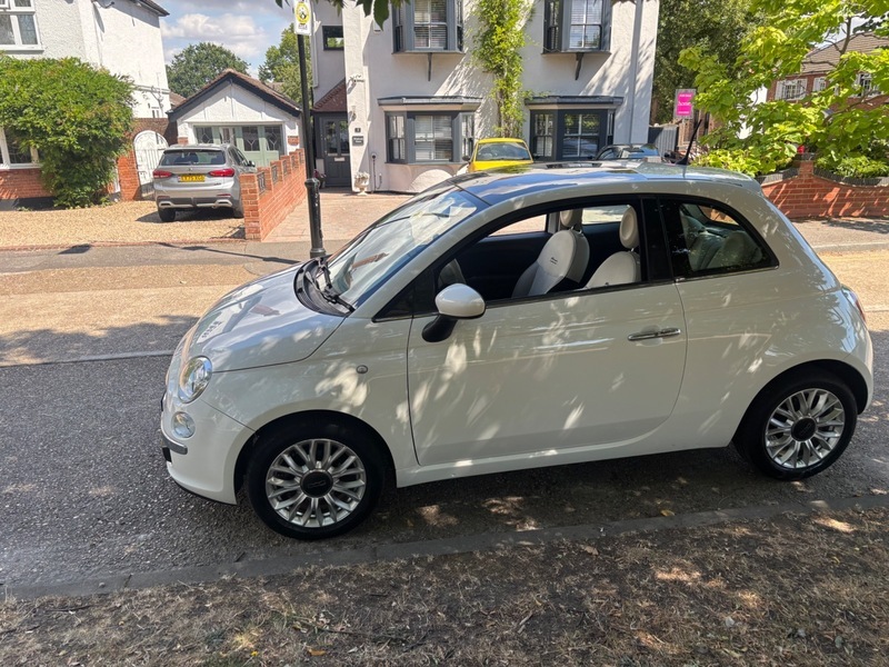 Fiat 500 Lounge White #5