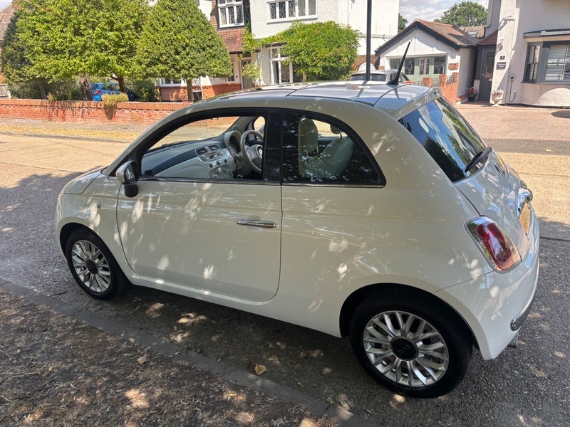 Fiat 500 Lounge White #6