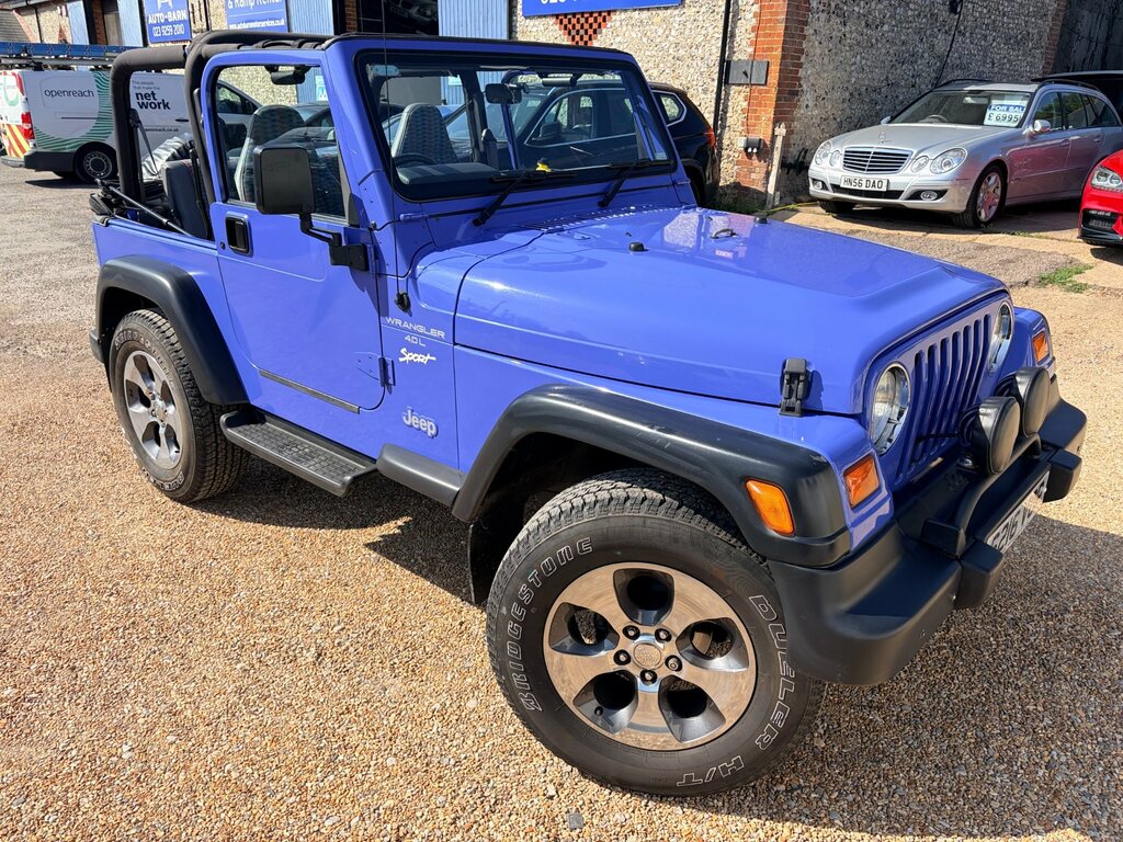 Jeep Wrangler 4.0 Sport Convertible. Retro Classic 4X4. Low Mile Blue #2